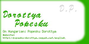 dorottya popesku business card